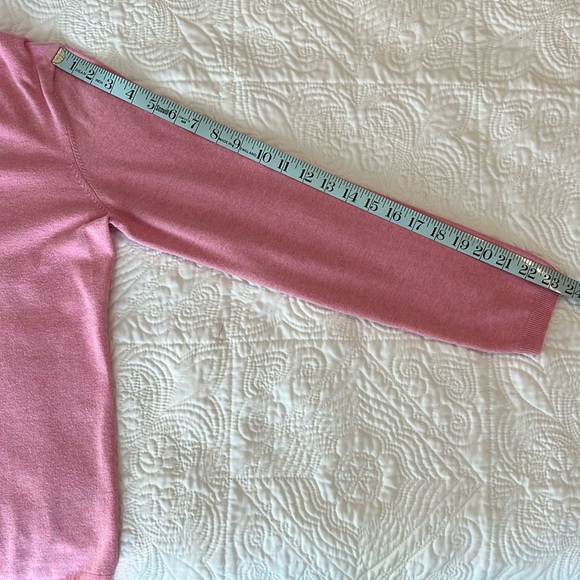 Tommy Hilfiger Pink V-Neck Sweater - Picture 8 of 8